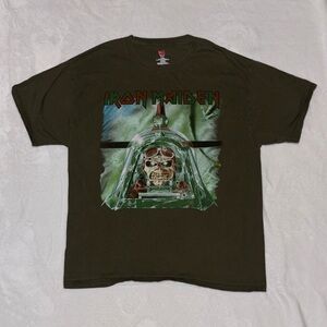 Iron Maiden Legacy Of The Beast World Tour 2019 Green Graphic skull Tee
